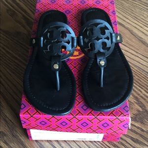 Tory Burch Miller Sandals Black Size 7.5
